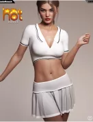 dForce HOT Tennis Outfit for Genesis 8 Female(s)