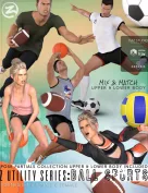 Z Utility Series Ball Sports - Props, Poses and Partials for Genesis 3 and 8