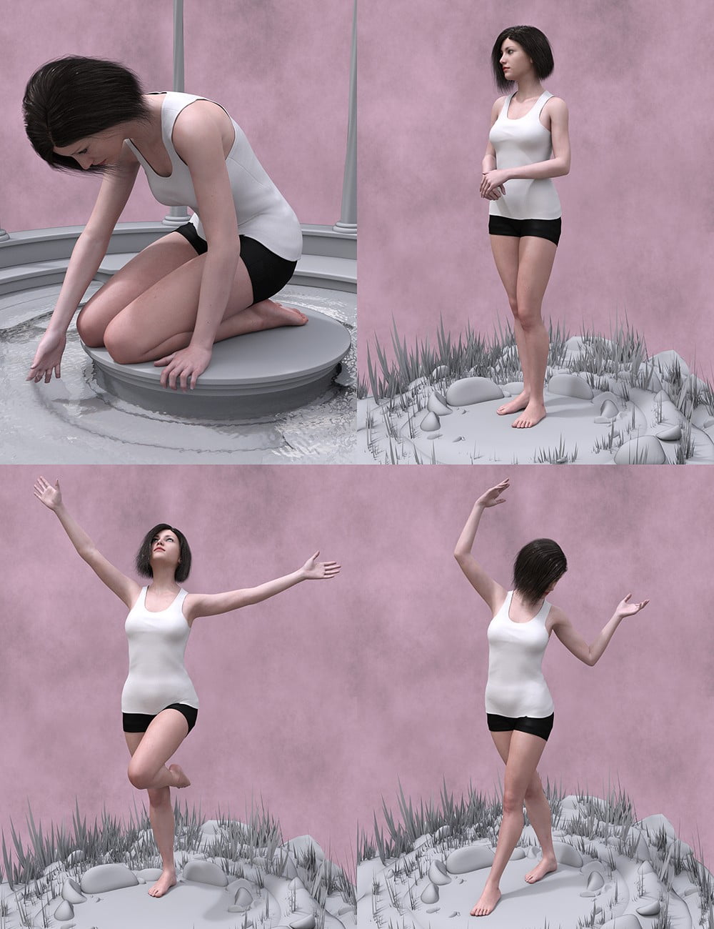 The Stand Poses for Genesis 3 and 8 Female
