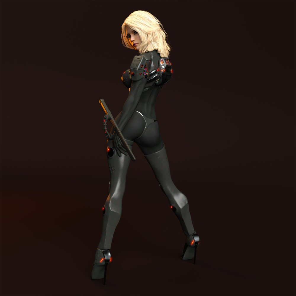 Abrion Combat Suit and Character Morph for Genesis 8 Female DAZ Studio Iray