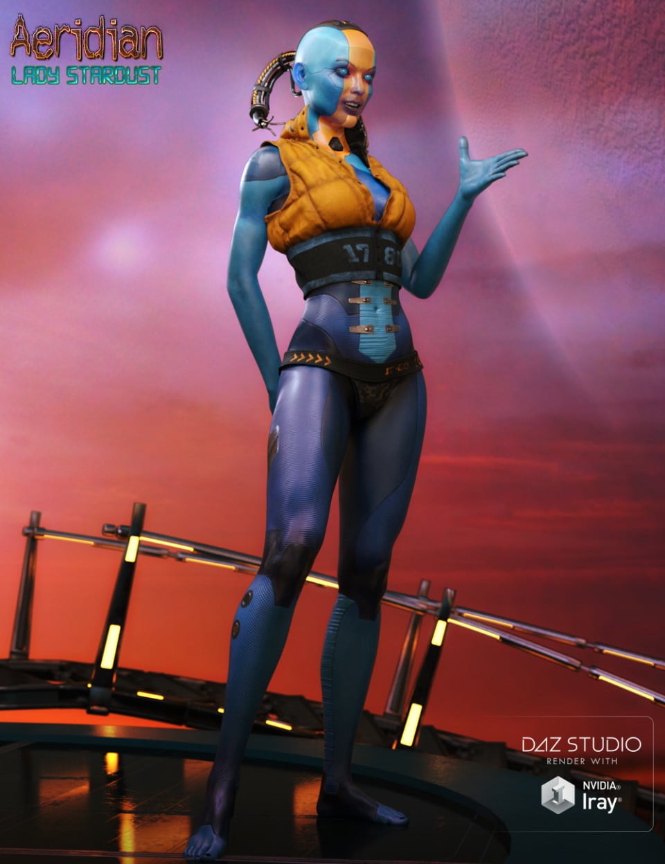 Aeridian Lady Stardust for Zelara 8 & Genesis 8 Female