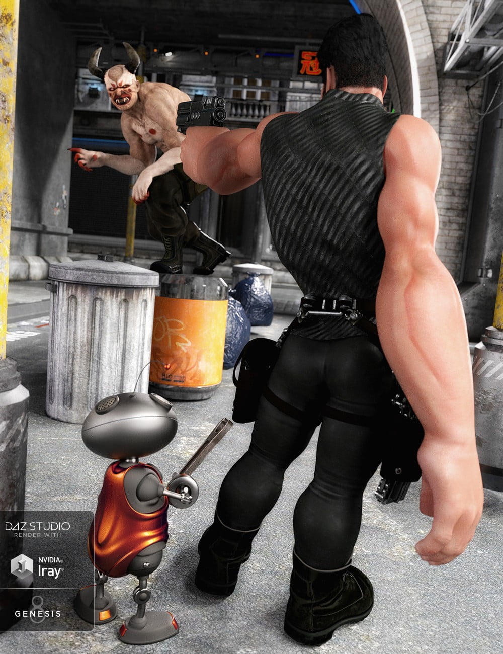 Bounty Huntsman Outfit for Genesis 8 Male(s)