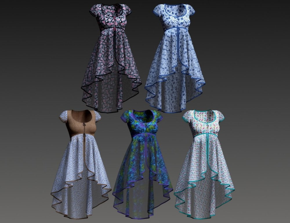 dForce Liberty Grace Outfit Panache Textures