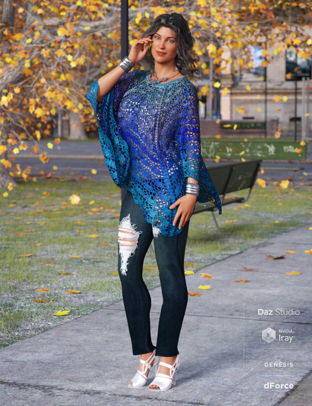 dForce Breezy Day Outfit Textures