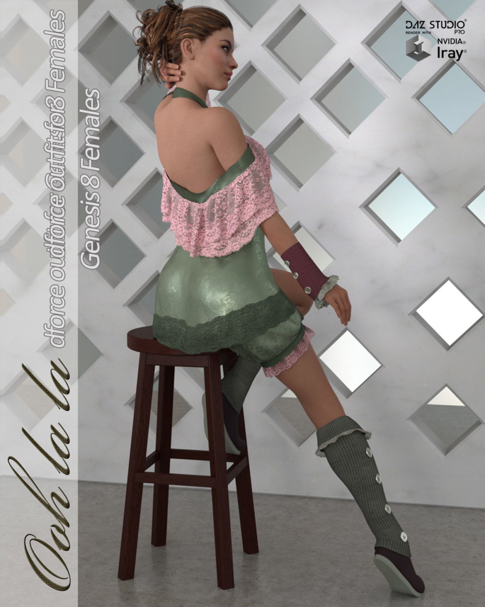 Ooh la la - dforce outfit for Genesis 8 Female(s)