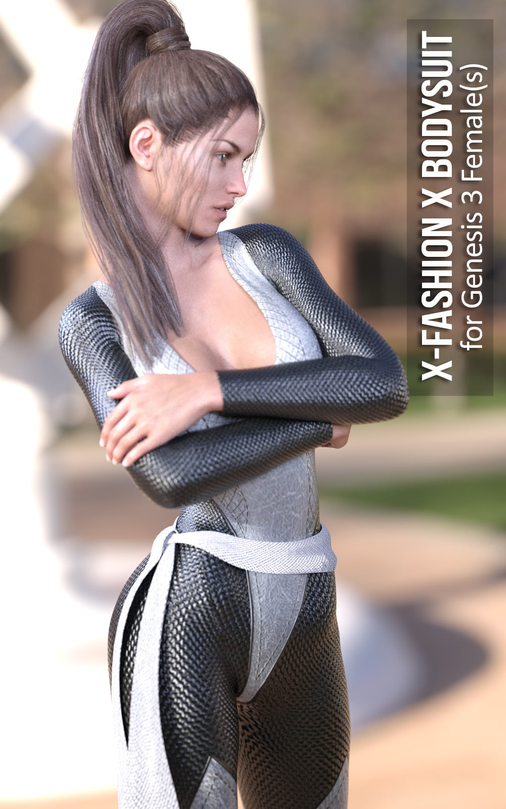 X-Fashion X Bodysuit for Genesis 3 Females