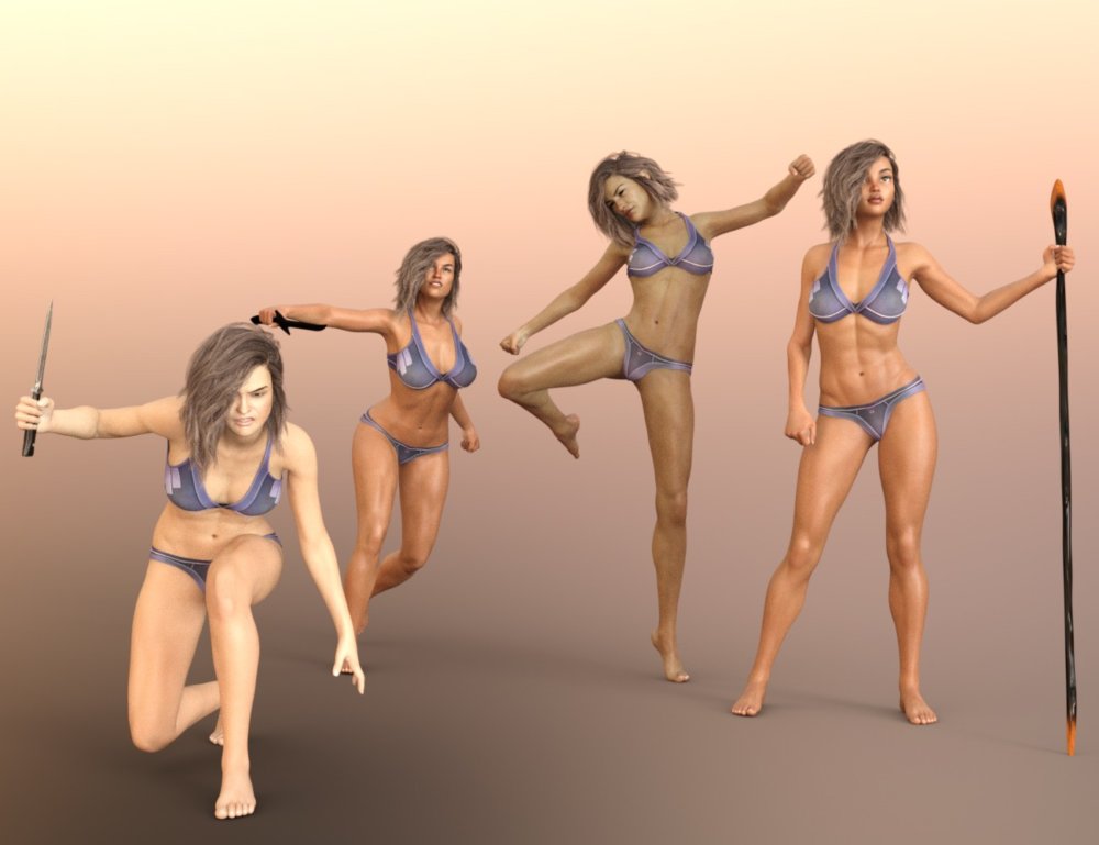 IGD Fierce Poses for Genesis 3 and 8 Female(s)