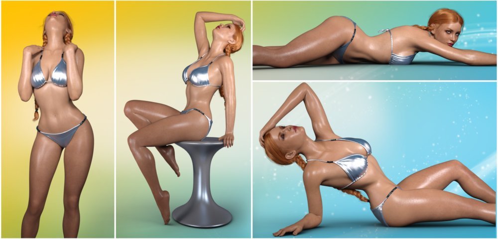 Z Hot and Sweaty - Poses and Partials for Genesis 3 and 8 Female