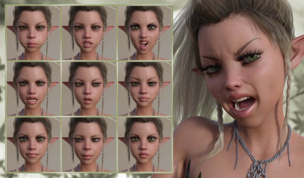 A Nice Fairy - Expressions for Genesis 8 Female and Mika 8