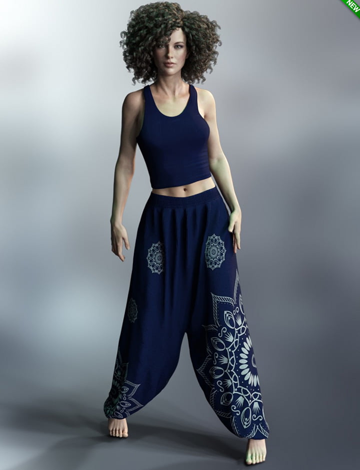 dForce X-Fashion Harem Outfit for Genesis 8 Female