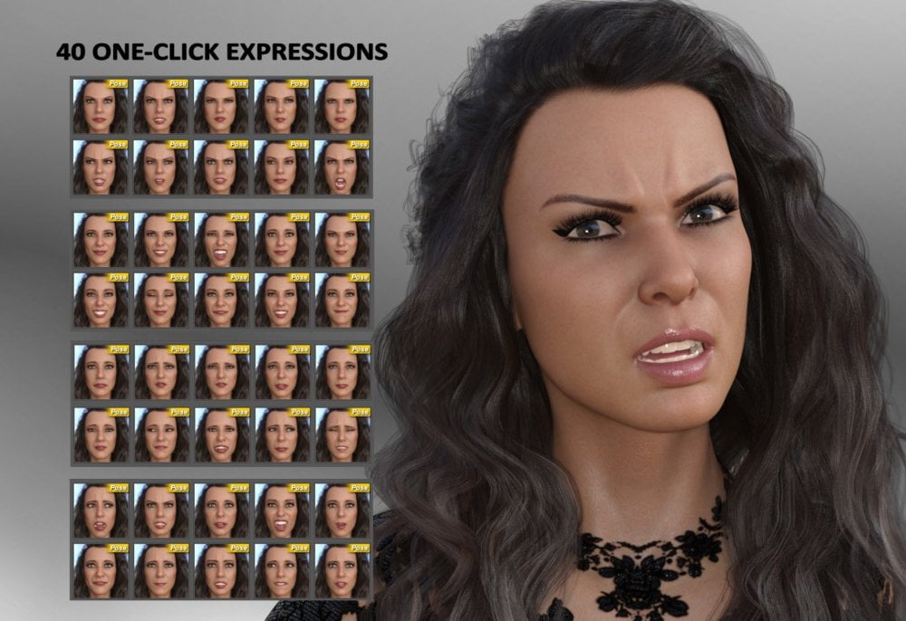 Elegance - Expressions for Genesis 8 Female and Penny 8