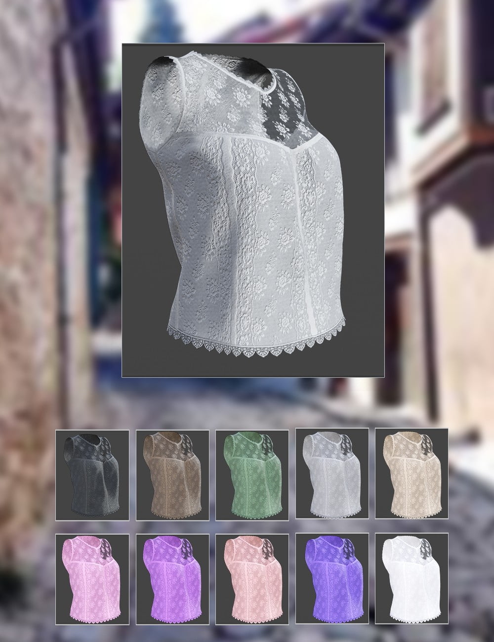 X-Fashion Bohemian Top and Accessories for Genesis 8 Female(s)