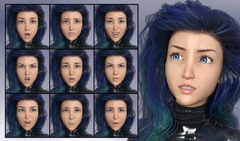 Sweet but Dangerous - Expressions for Genesis 8 Female(s) and Aiko 8