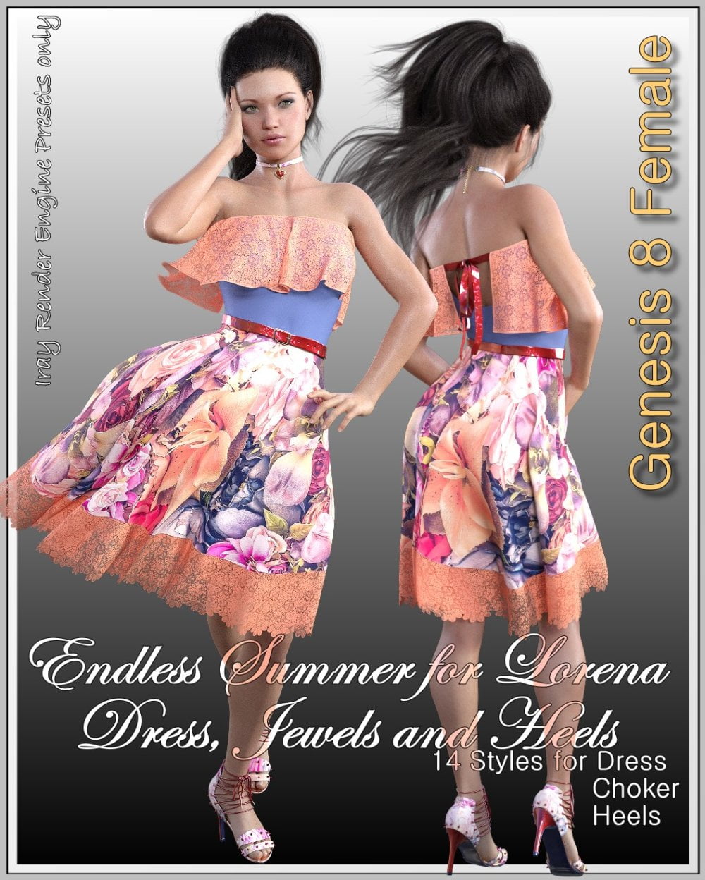 Endless Summer for dForce Lorena Dress and Footwear Outfit
