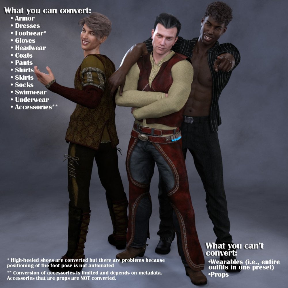 Clothing Converter from Genesis 3 Male to Genesis 8 Male