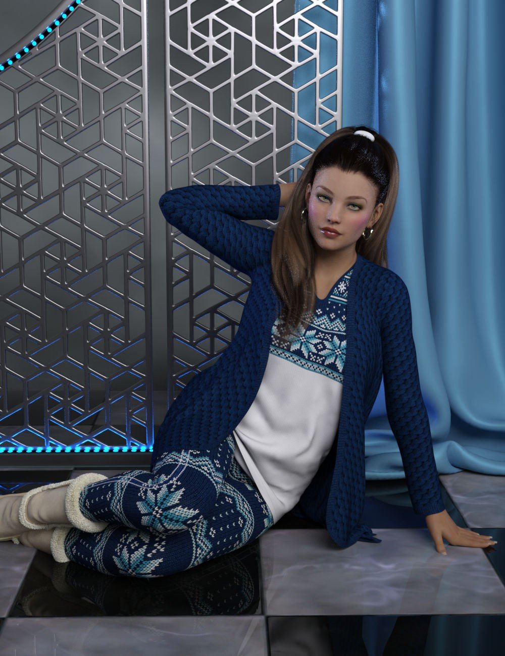 dForce Courtney Outfit for Genesis 8 Female(s)