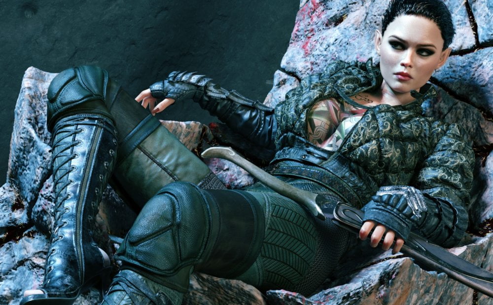 dForce Wet and Dry Dark Fantasy Outfit for Genesis 8 Female(s)