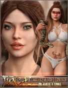 EJ Juncal Deluxe Pack for Genesis 8 Female Character, Fantasykini and Expressions