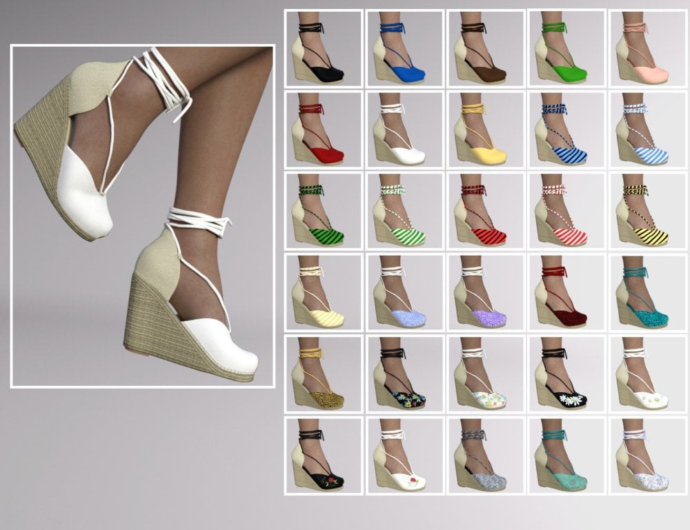Espadrilles for Genesis 8 Female(s)