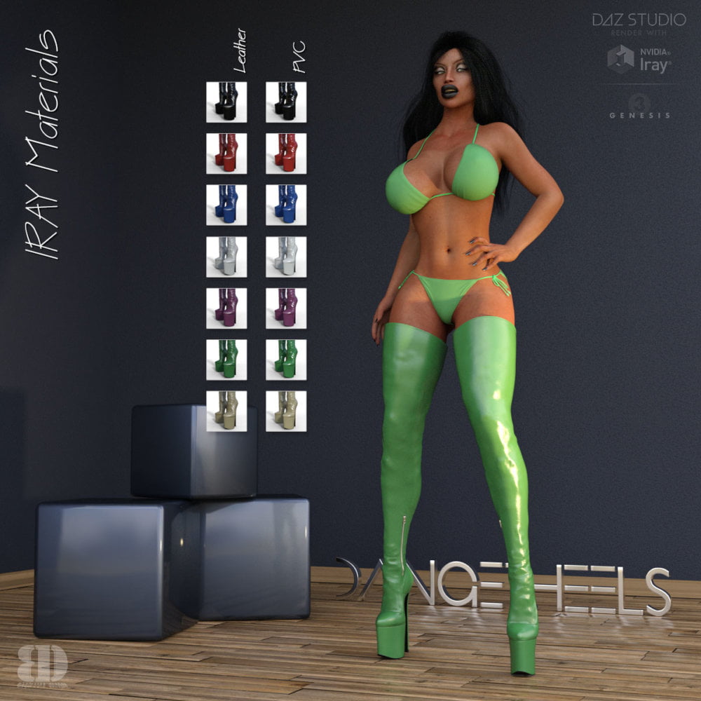 DANGERHEELS - Crotch Thigh Platform Boots