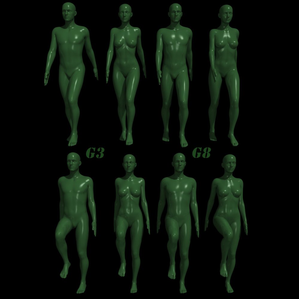 Military poses for G3, G8