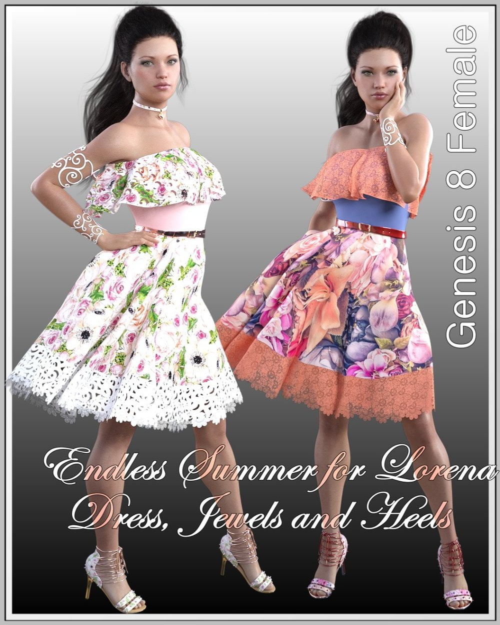 Endless Summer for dForce Lorena Dress and Footwear Outfit