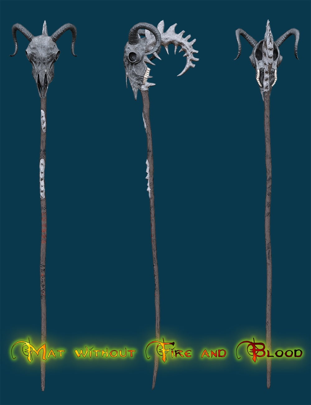 S3D Magic Staffs and Poses for Aiko 8 and Genesis 8 Female(s)