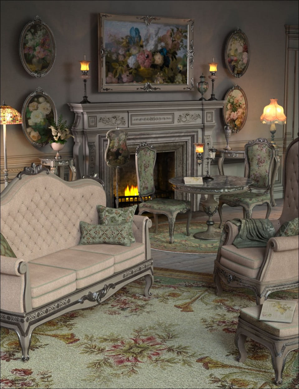 Shabby Vic Iray - Parlor 2