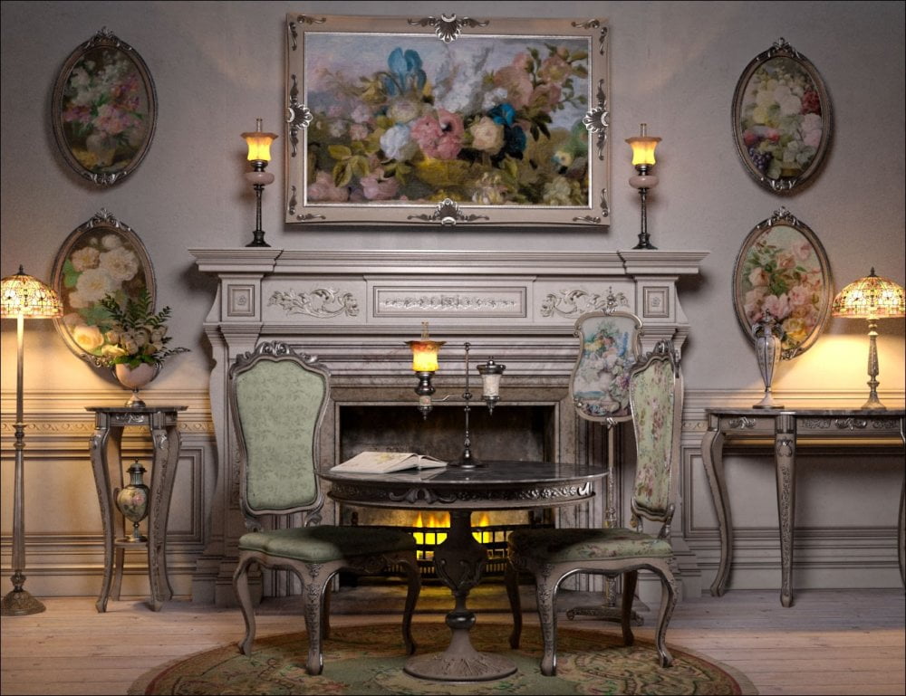 Shabby Vic Iray - Parlor 2