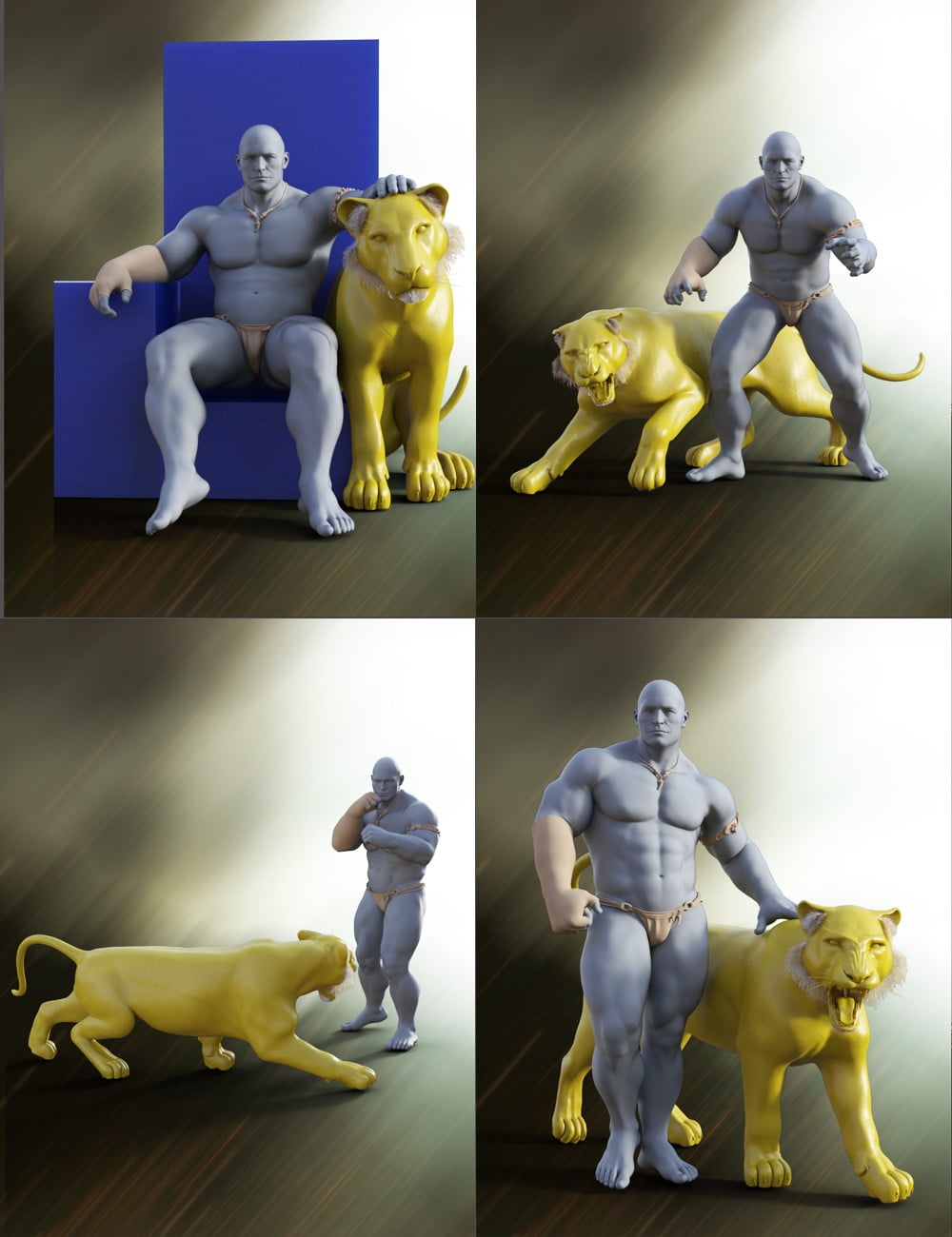 The Barbarian Chronicles Poses for The Brute 8 and Genesis 8 Male(s)