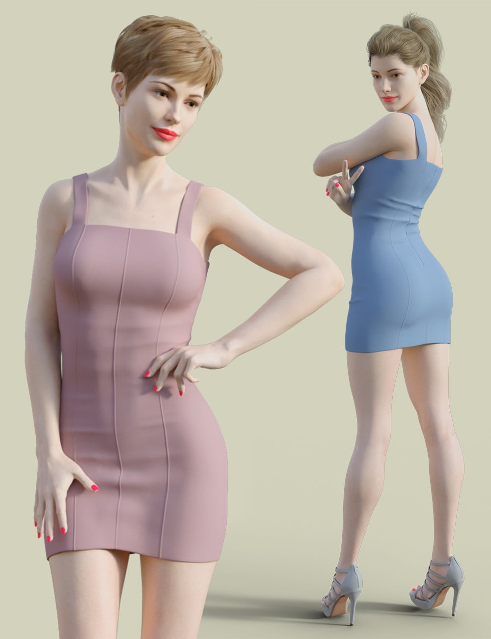 H&C Club Dress D for Genesis 3 & 8 Female
