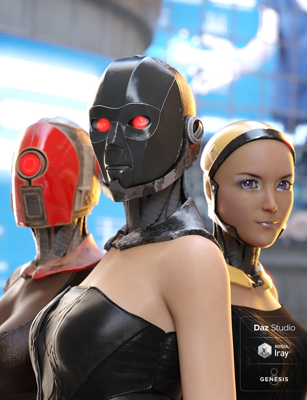 ArcTek Cybernetic Heads for Genesis 8 Female