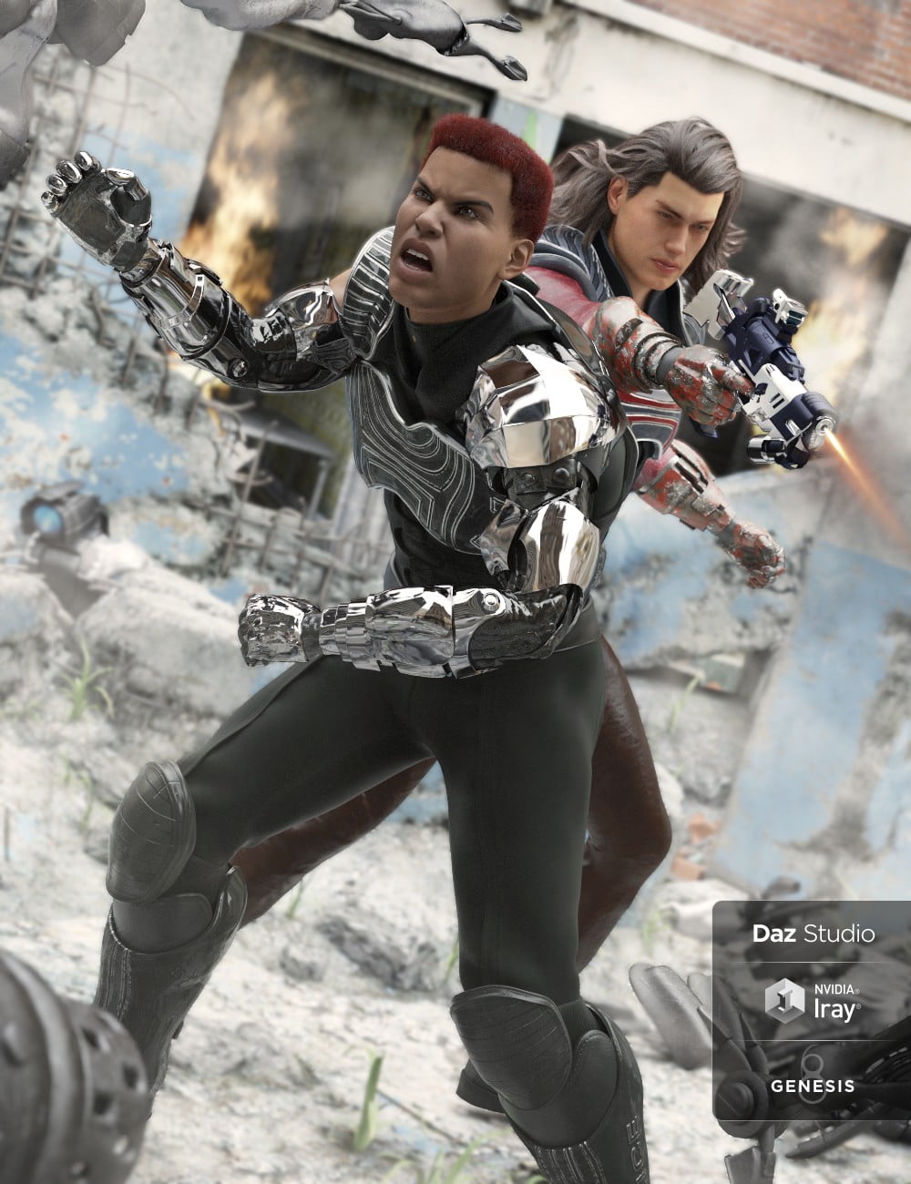 ArcWar Cybernetic Arms for Genesis 8 Male