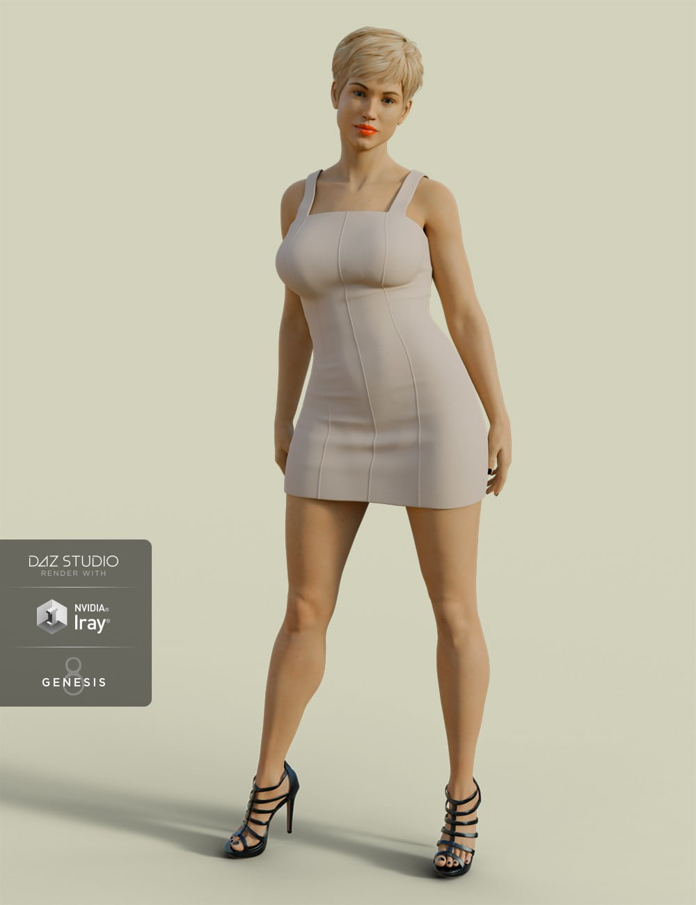 H&C Club Dress D for Genesis 3 & 8 Female