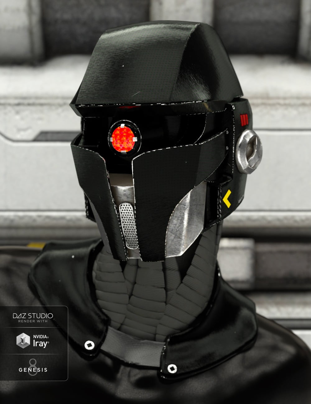 ArcWar Cybernetic Heads for Genesis 8 Male