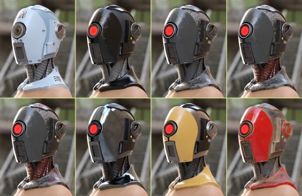 ArcTek Cybernetic Heads for Genesis 8 Female