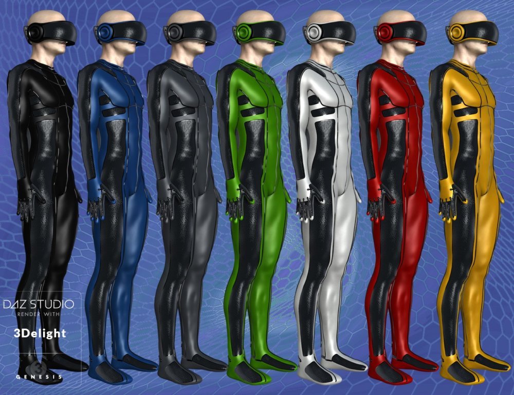 Virtual Reality Suit for Genesis 3 Male(s)