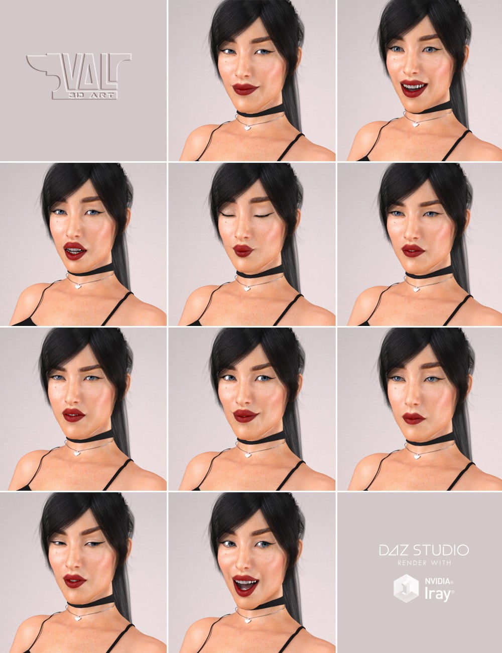 Rising Star Poses and Expressions for Genesis 8 Female(s)