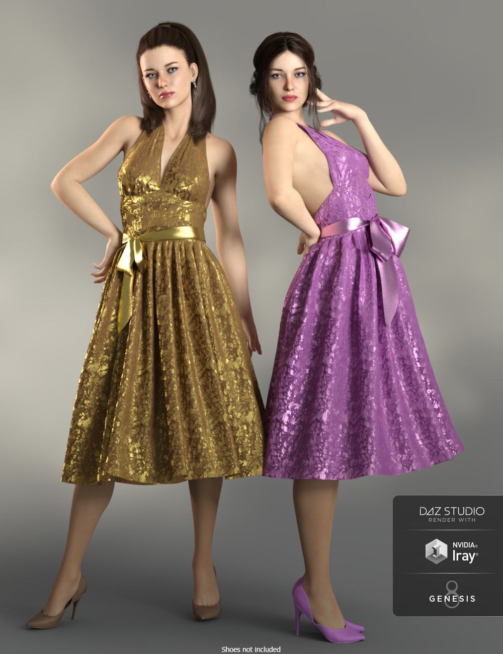 dForce Iconic Dress Textures Add-On