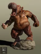 Anthropomorphs - ManHippo HD for Genesis 8 Male