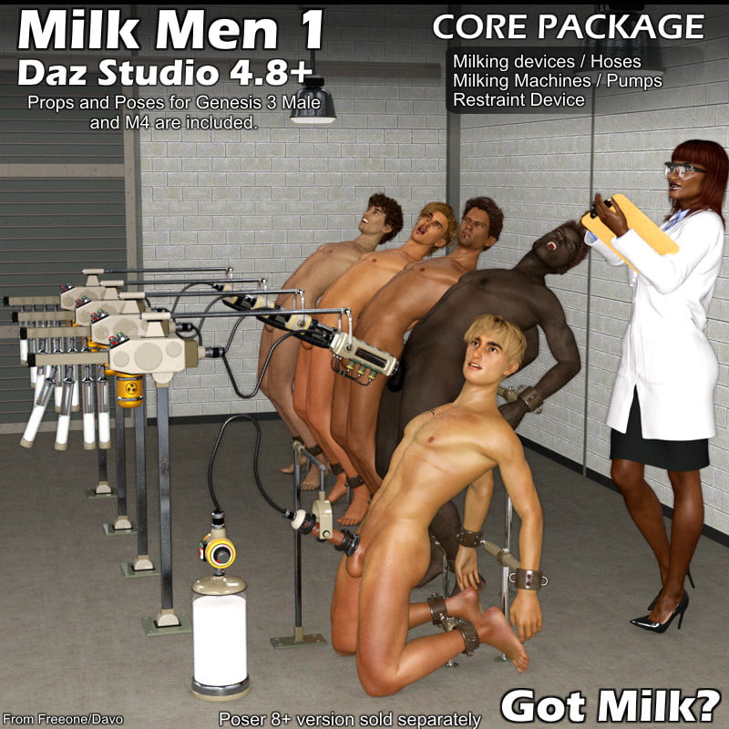 “Milk Men 1” Core Pack For Daz Studio