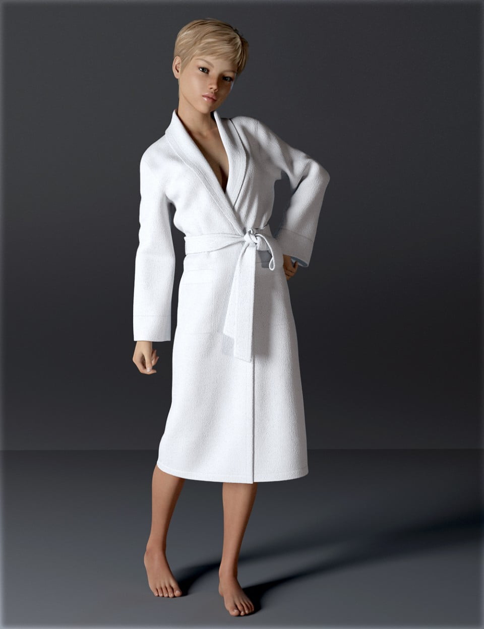dForce H&C Bathrobe for Genesis 8 Female(s)