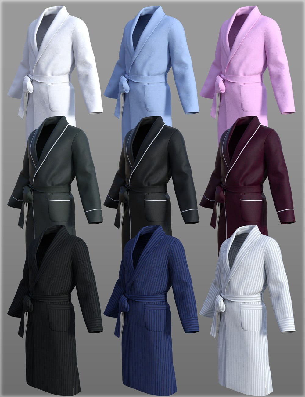 dForce H&C Bathrobe for Genesis 8 Male(s)