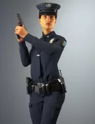 dForce Police Officer Outfit for Genesis 8 Female(s)