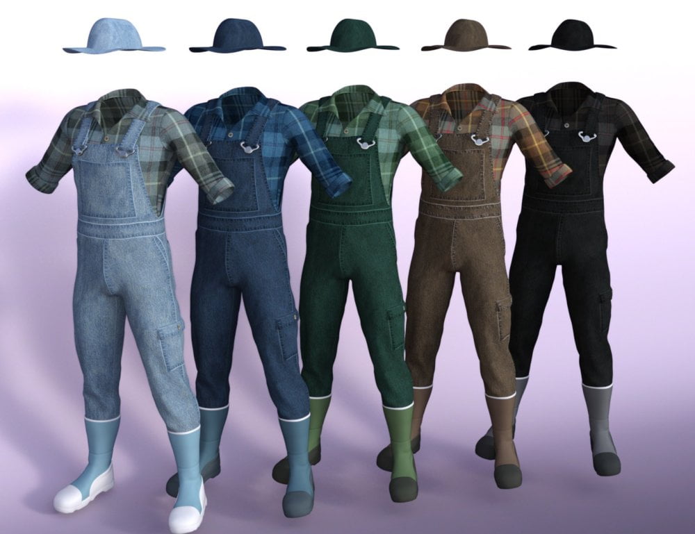 Farmer Clothes for Genesis 8 Male(s)