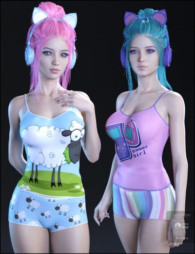 kawaii-textures-for-gamer-girl-pjs-and-accessories-00-main-daz3d-3