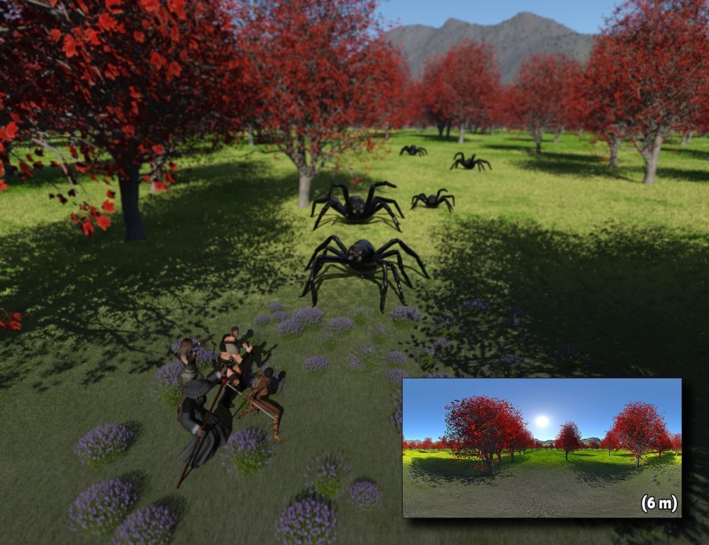 Fantasy IBL - Red Maple Forest HDRI