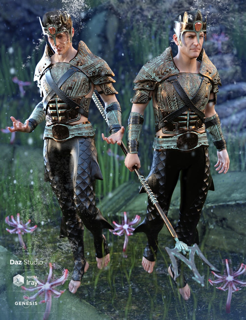 Poseidon Outfit for Genesis 8 Male(s)