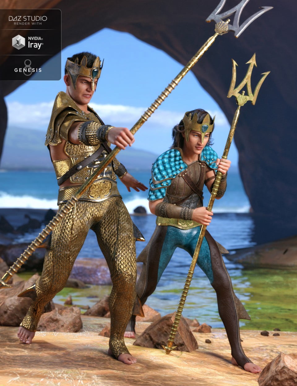 Poseidon Outfit Textures