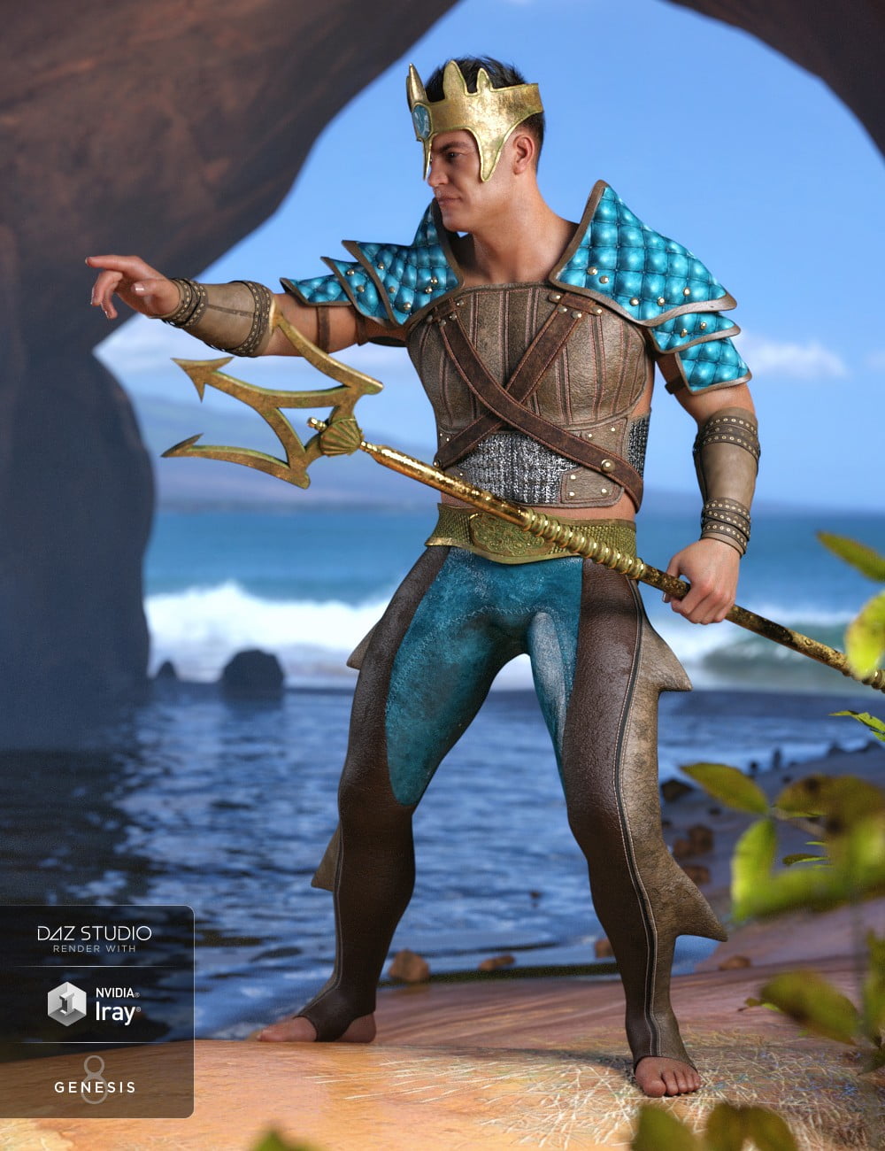Poseidon Outfit Textures